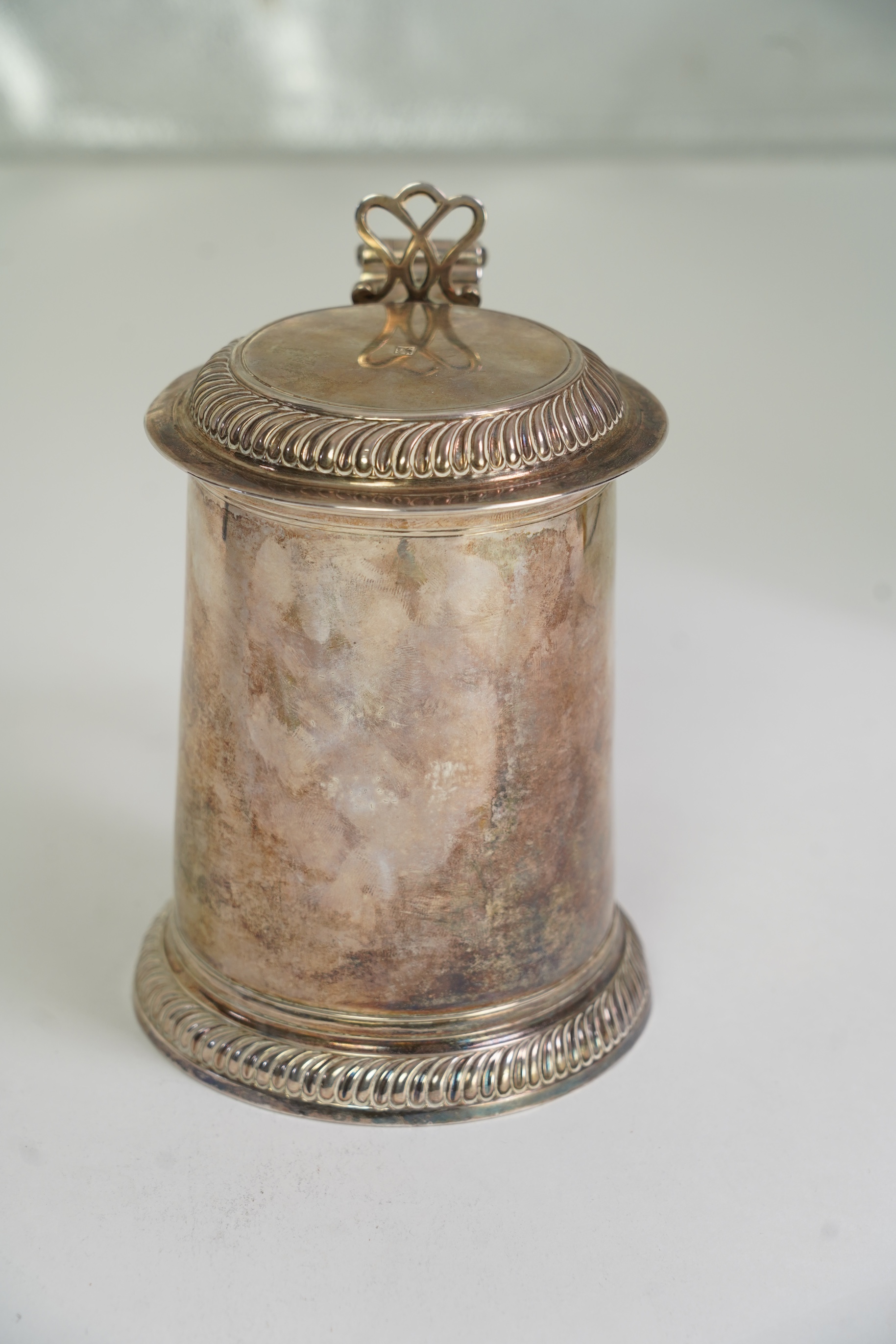 A George III provincial silver peg tankard by John Langlands I and John Robertson I